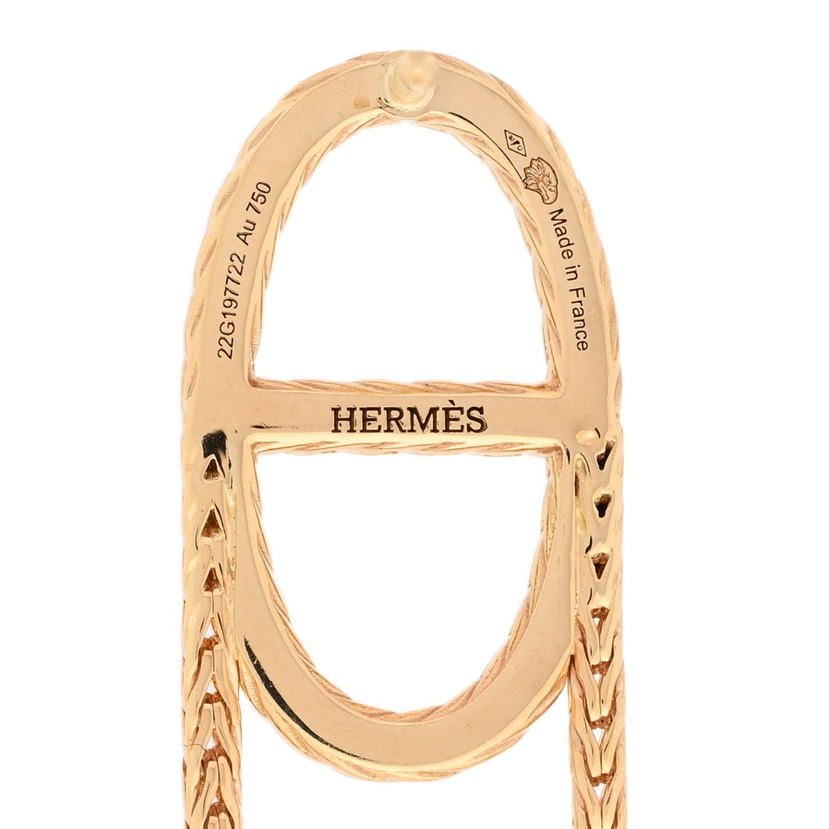 エルメス ダナエ ピアス 18K イエローゴールド HERMES DANAE EARRINGS 18K YELLOW GOLD