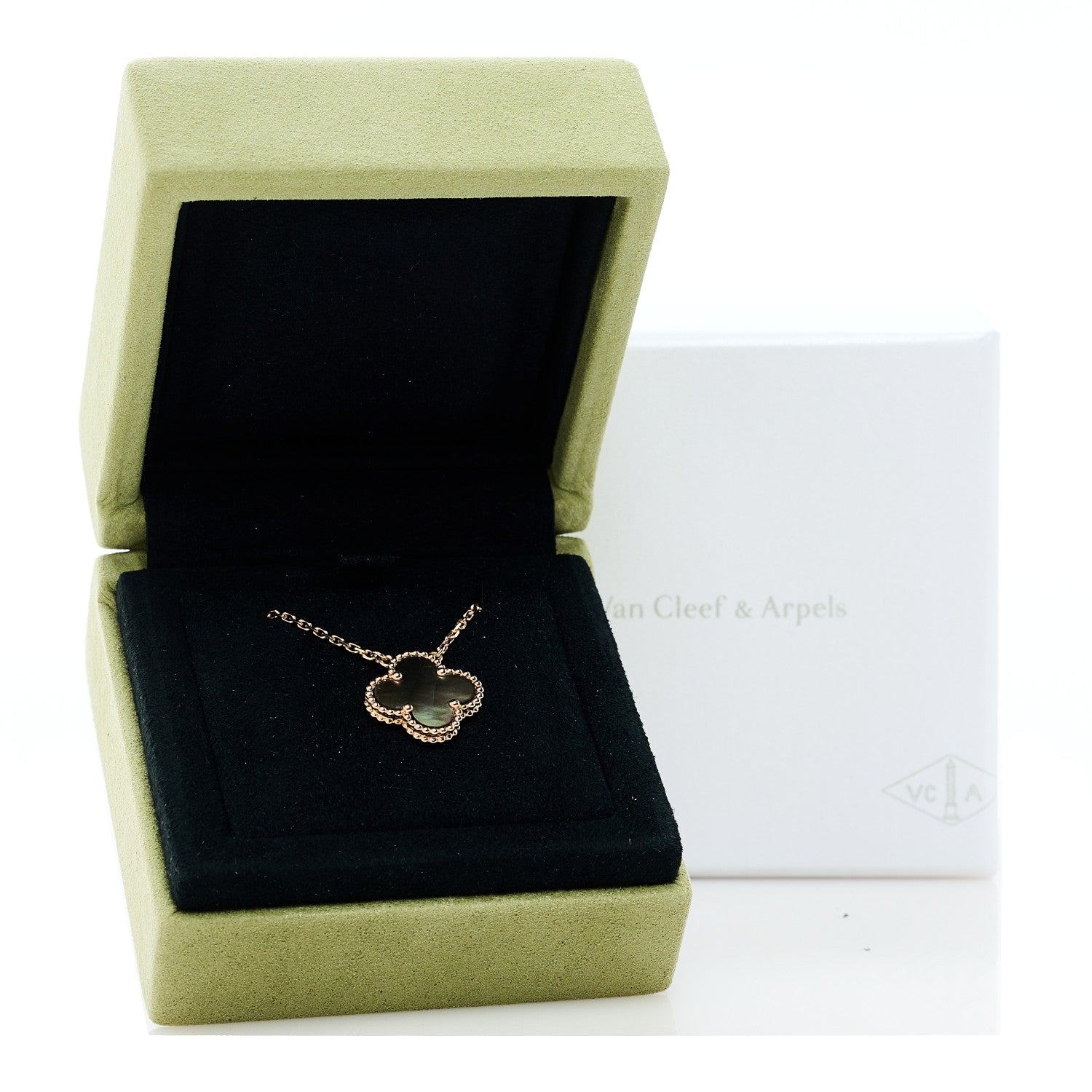ヴァンクリーフ＆アーペル ヴィンテージアルハンブラ ペンダントネックレス マザーオブパール 18K ローズゴールド VAN CLEEF & ARPELS VINTAGE ALHAMBRA PENDANT NECKLACE MOTHER OF PEARL 18K ROSE GOLD