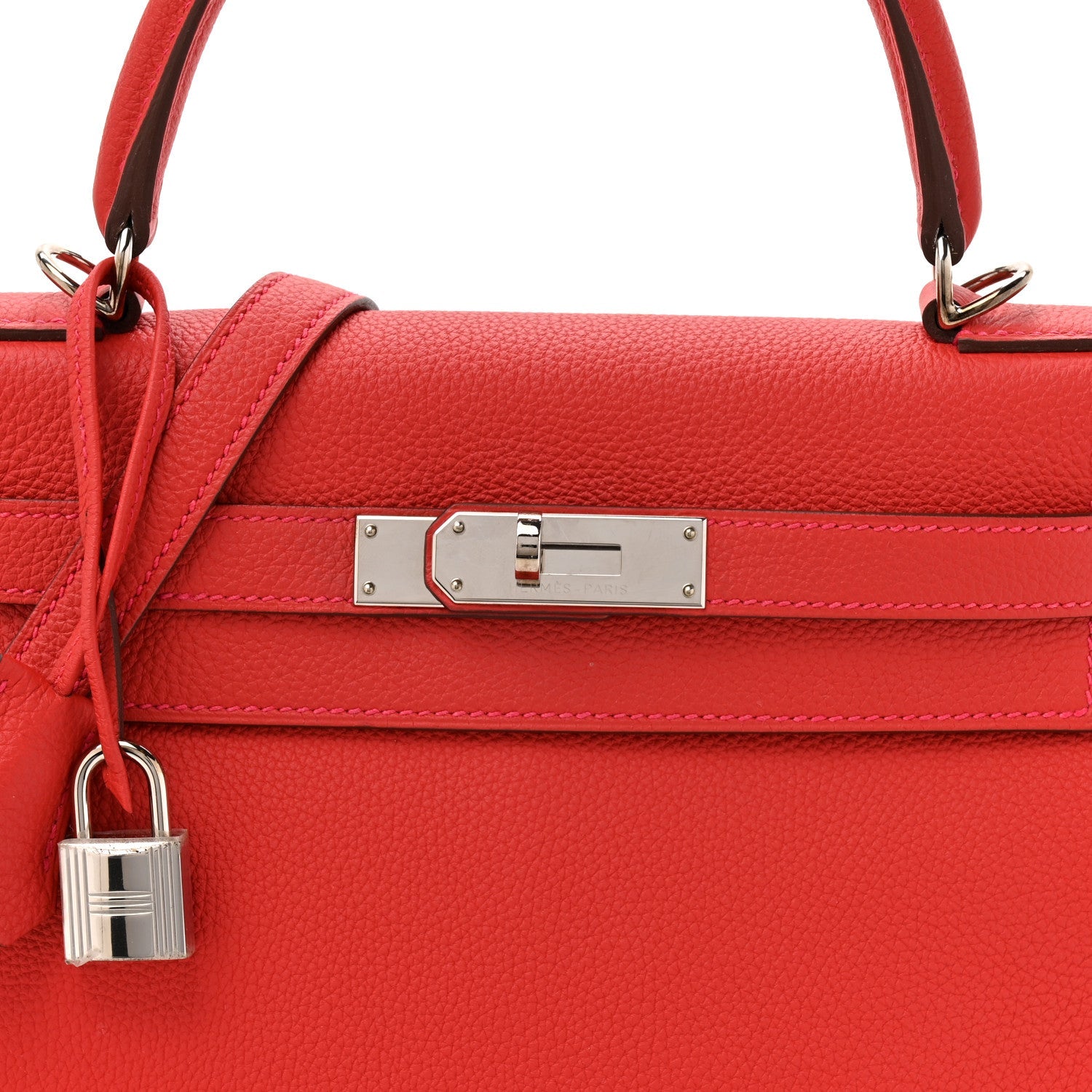 エルメス ケリー 28 内縫い Geranium トゴ シルバー金具 HERMES KELLY 28 RETOURNE GERANIUM TOGO SILVER HARDWARE