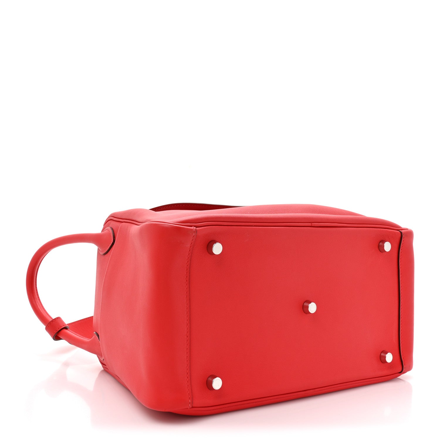HERMES LINDY 30 VERSO ROUGE DE COEUR ROUGE PIMENT SWIFT SILVER HARDWARE