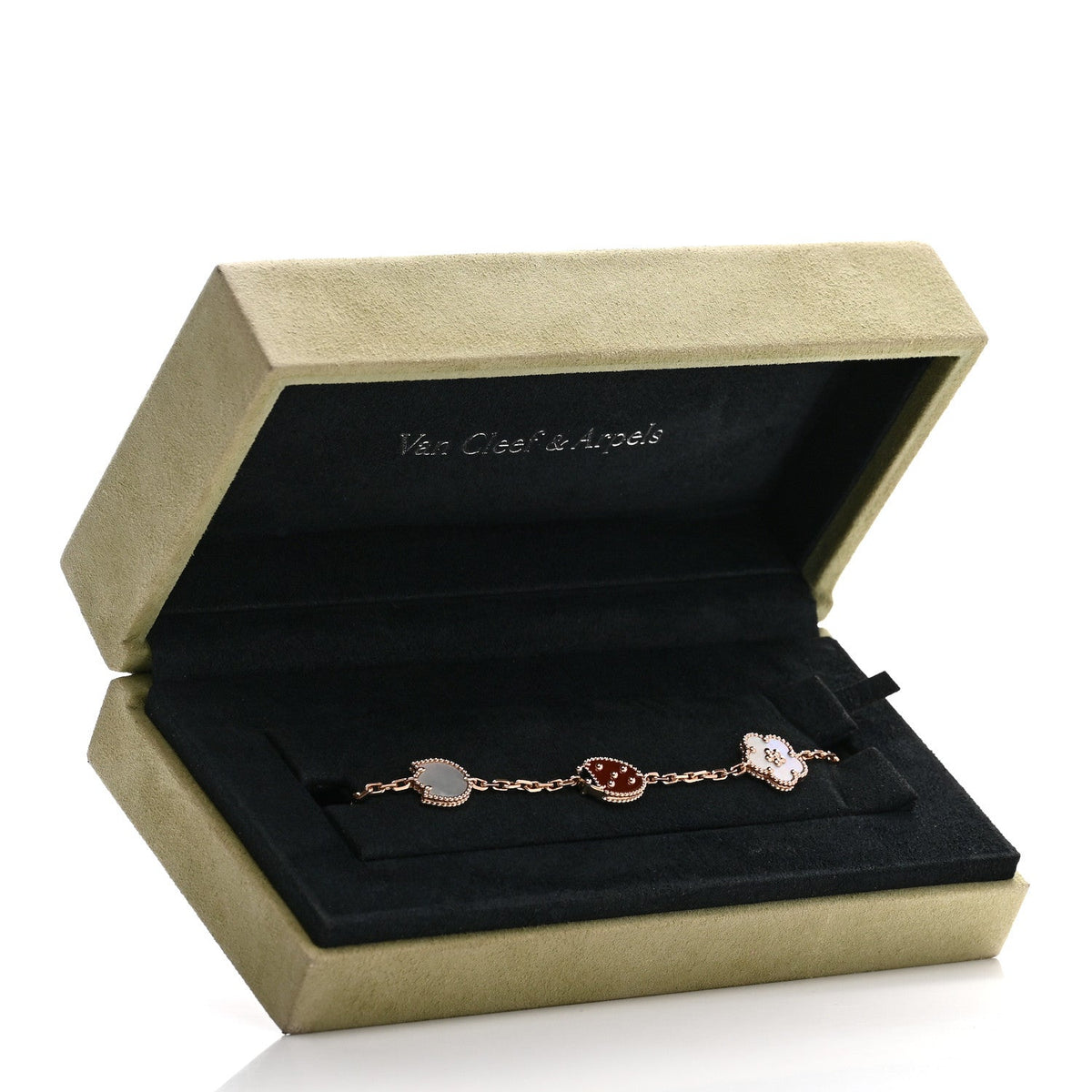 ヴァンクリーフ＆アーペル ラッキースプリング 5モチーフ ブレスレット マルチカラー 18K ローズゴールド VAN CLEEF & ARPELS LUCKY SPRING 5 MOTIFS BRACELET MULTICOLOR 18K ROSE GOLD