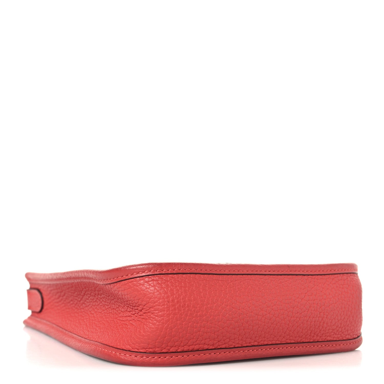 HERMES MINI EVELYNE TPM BRIQUE ROUGE PIVOINE TAURILLON CLEMENCE SILVER HARDWARE