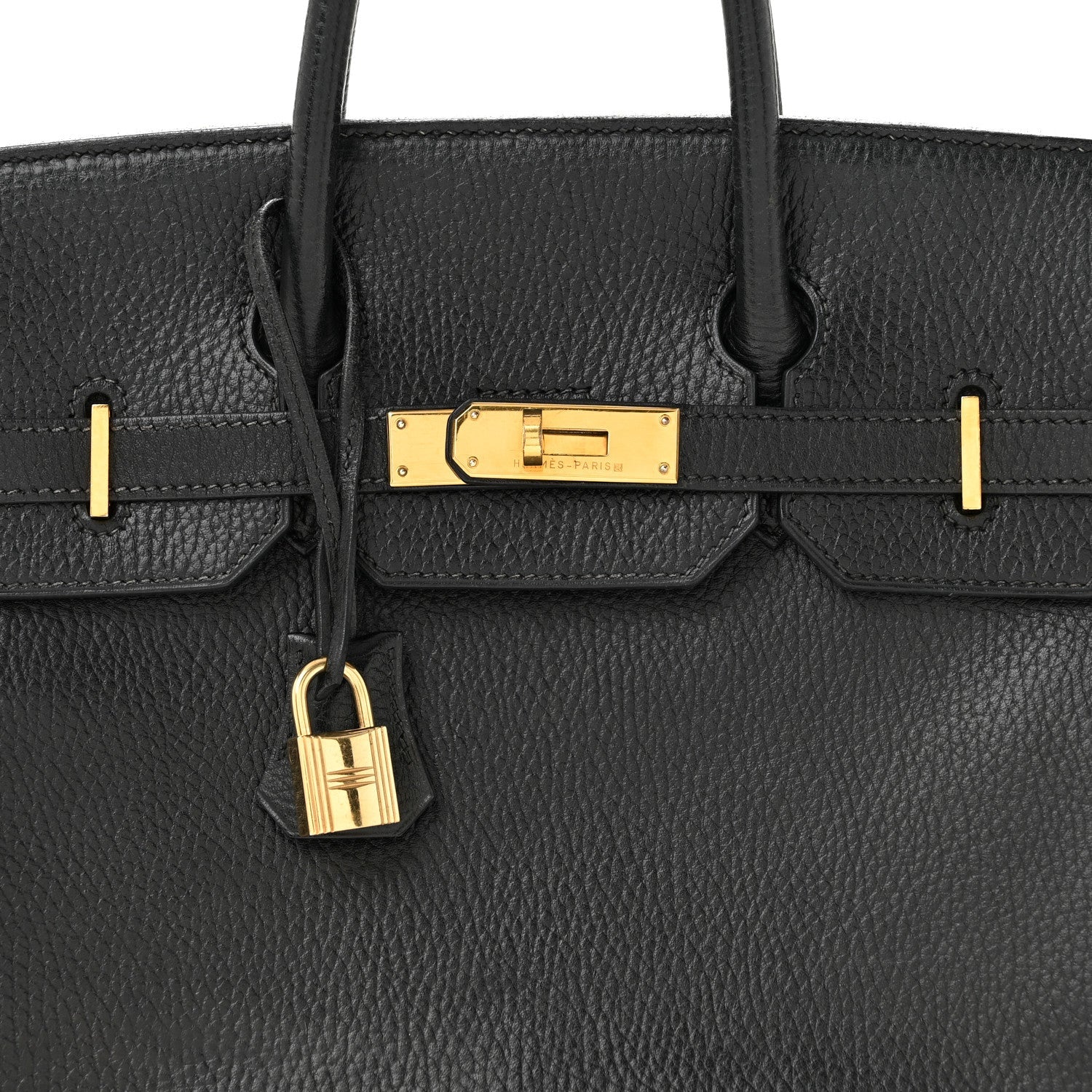 エルメス バーキン 32 オータクロア HAC Black アルデンヌ ゴールド金具 HERMES BIRKIN 32 HAC BLACK ARDENNES GOLD HARDWARE