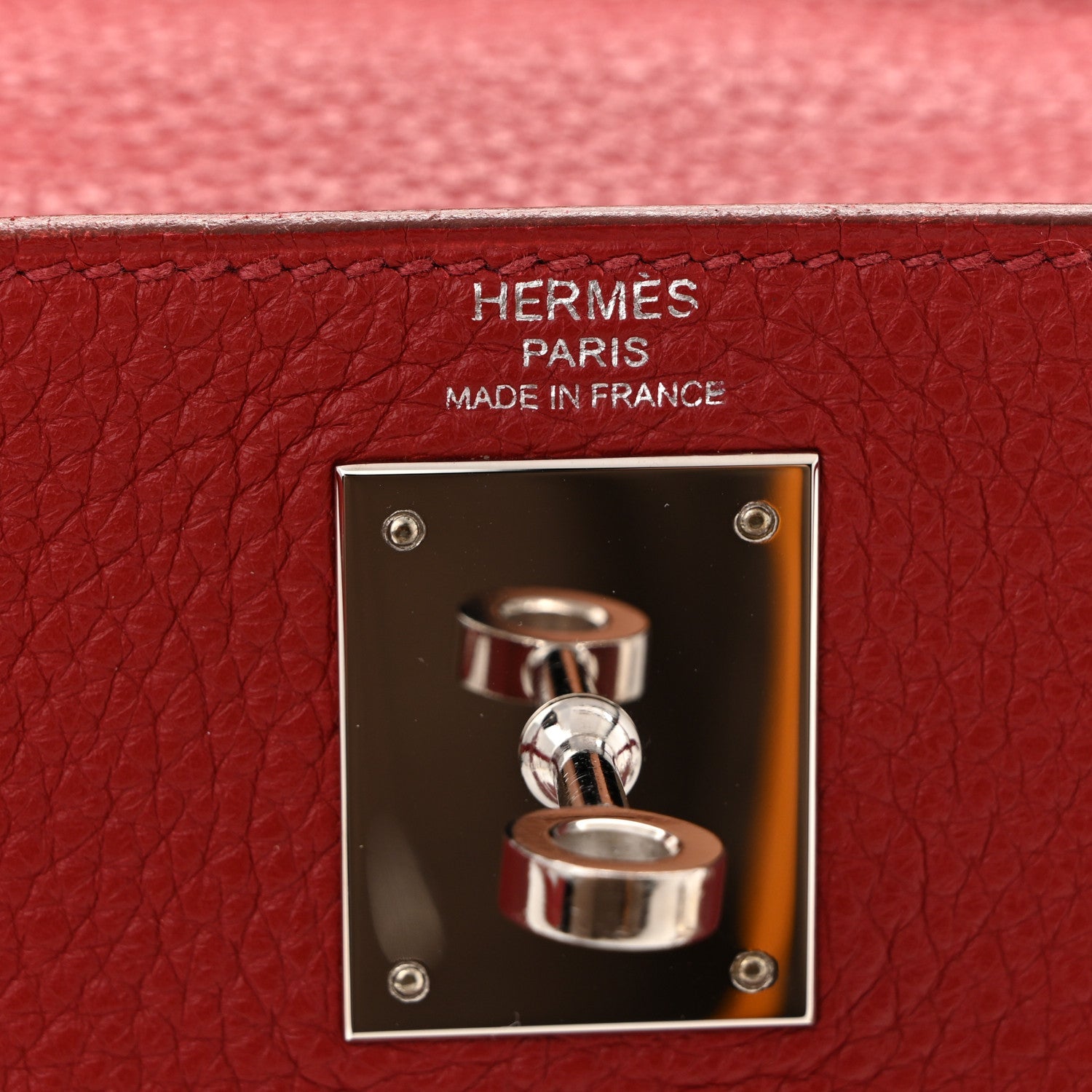 エルメス ケリー 28 内縫い Rouge Garance トリヨンクレマンス シルバー金具 HERMES KELLY 28 RETOURNE ROUGE GARANCE TAURILLON CLEMENCE SILVER HARDWARE