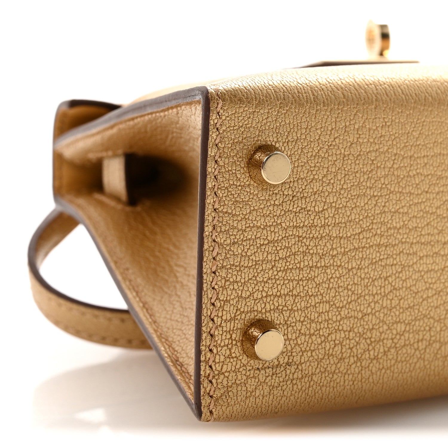 エルメス ミニケリー 20 外縫い Dore シェーブル ゴールド金具 HERMES MINI KELLY 20 SELLIER DORE CHEVRE GOLD HARDWARE