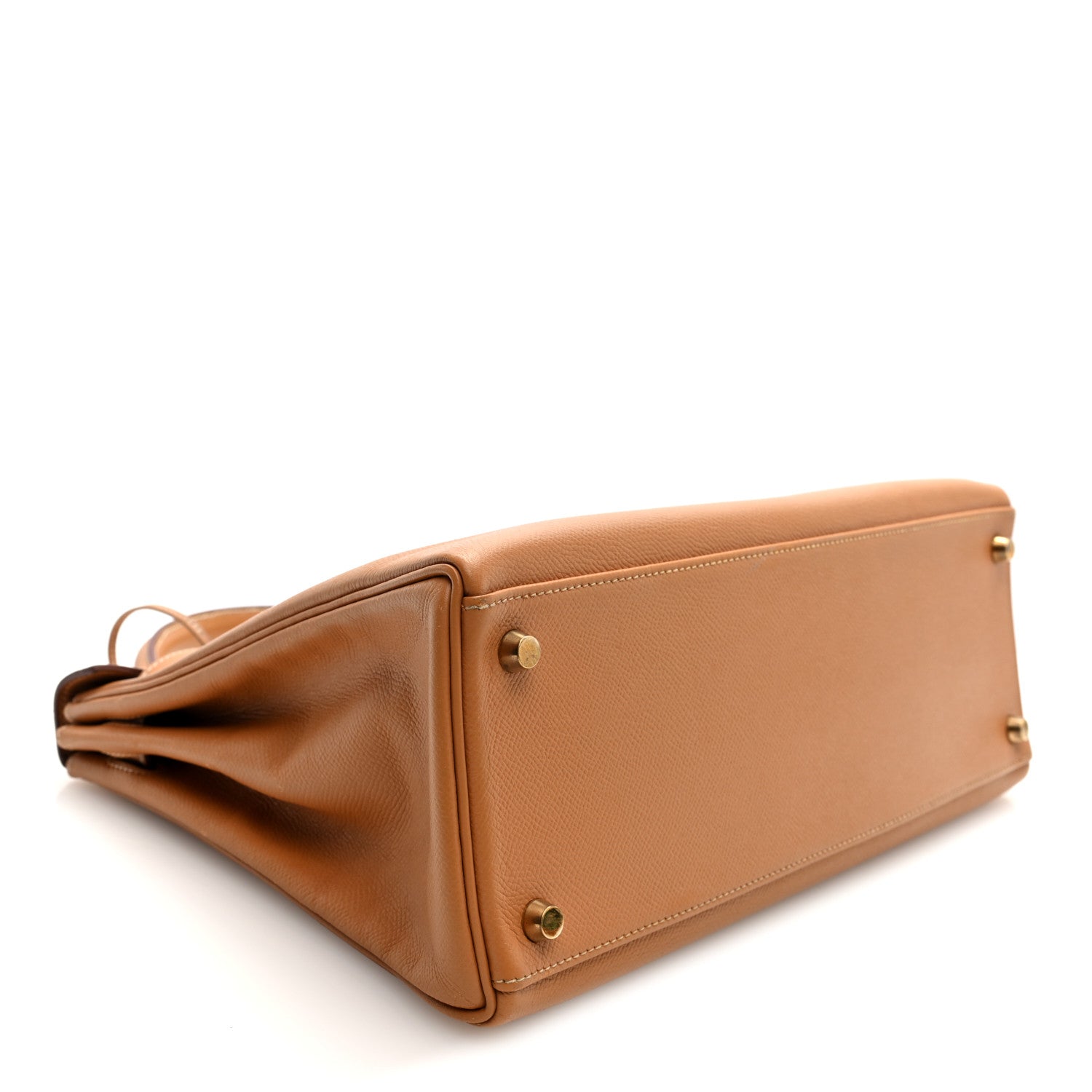 HERMES KELLY 32 RETOURNE GOLD COURCHEVEL GOLD HARDWARE