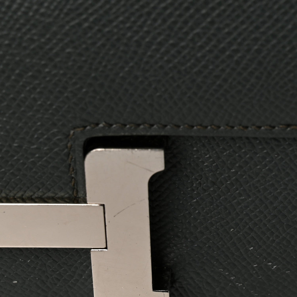 Hermès Mini Constance 18 Bleu Orage Epsom Silver Hardware