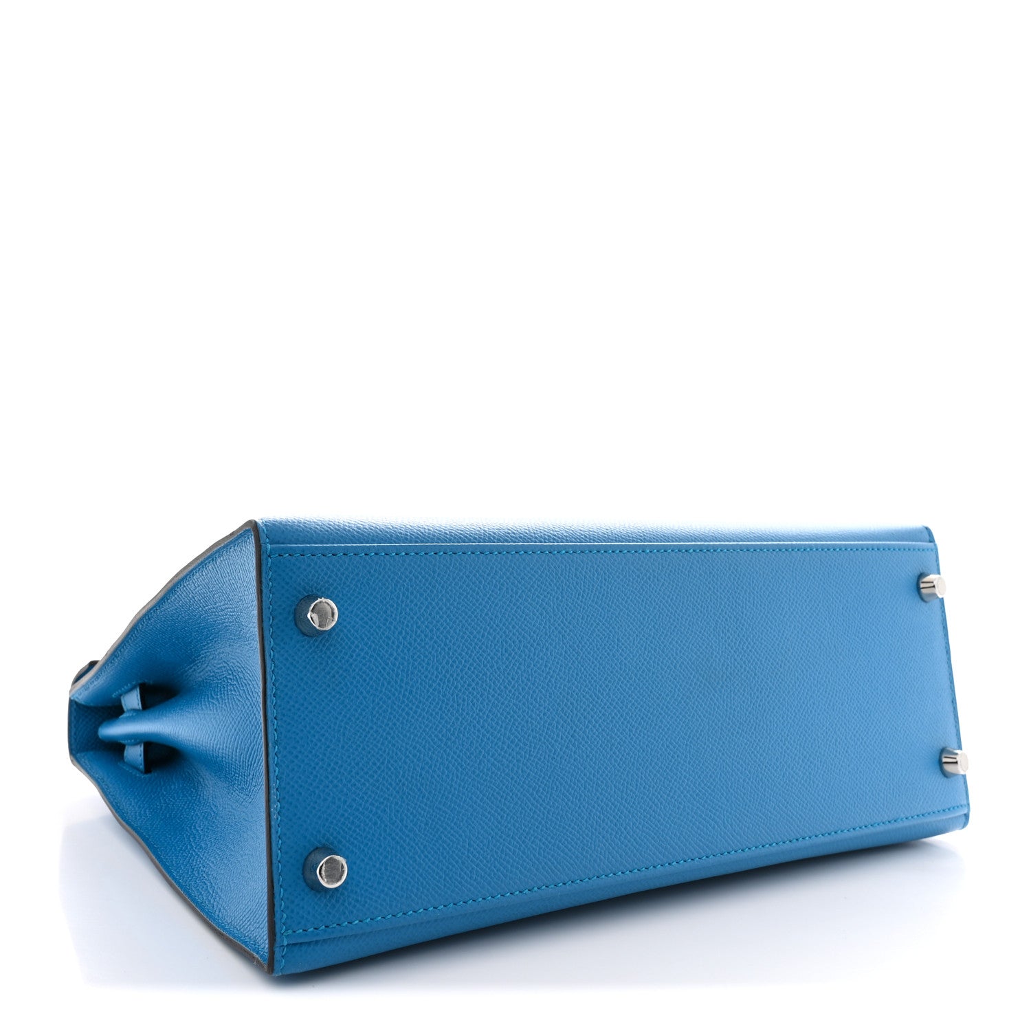 エルメス ケリー 28 外縫い Bleu Zanzibar エプソン シルバー金具 HERMES KELLY 28 SELLIER BLEU ZANZIBAR EPSOM SILVER HARDWARE
