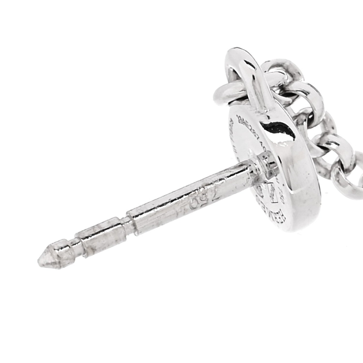 エルメス ケリークロシェット ドロップ ピアス 18K ホワイトゴールド ダイヤモンド HERMES KELLY CLOCHETTE DROP EARRINGS 18K WHITE GOLD DIAMOND