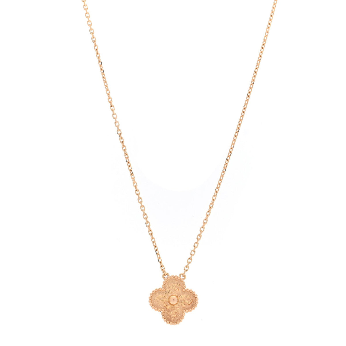 ヴァンクリーフ＆アーペル ヴィンテージアルハンブラ ペンダントネックレス 18K ローズゴールド VAN CLEEF & ARPELS VINTAGE ALHAMBRA PENDANT NECKLACE 18K ROSE GOLD