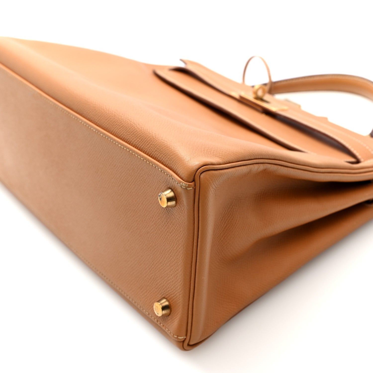 HERMES KELLY 32 RETOURNE GOLD COURCHEVEL GOLD HARDWARE