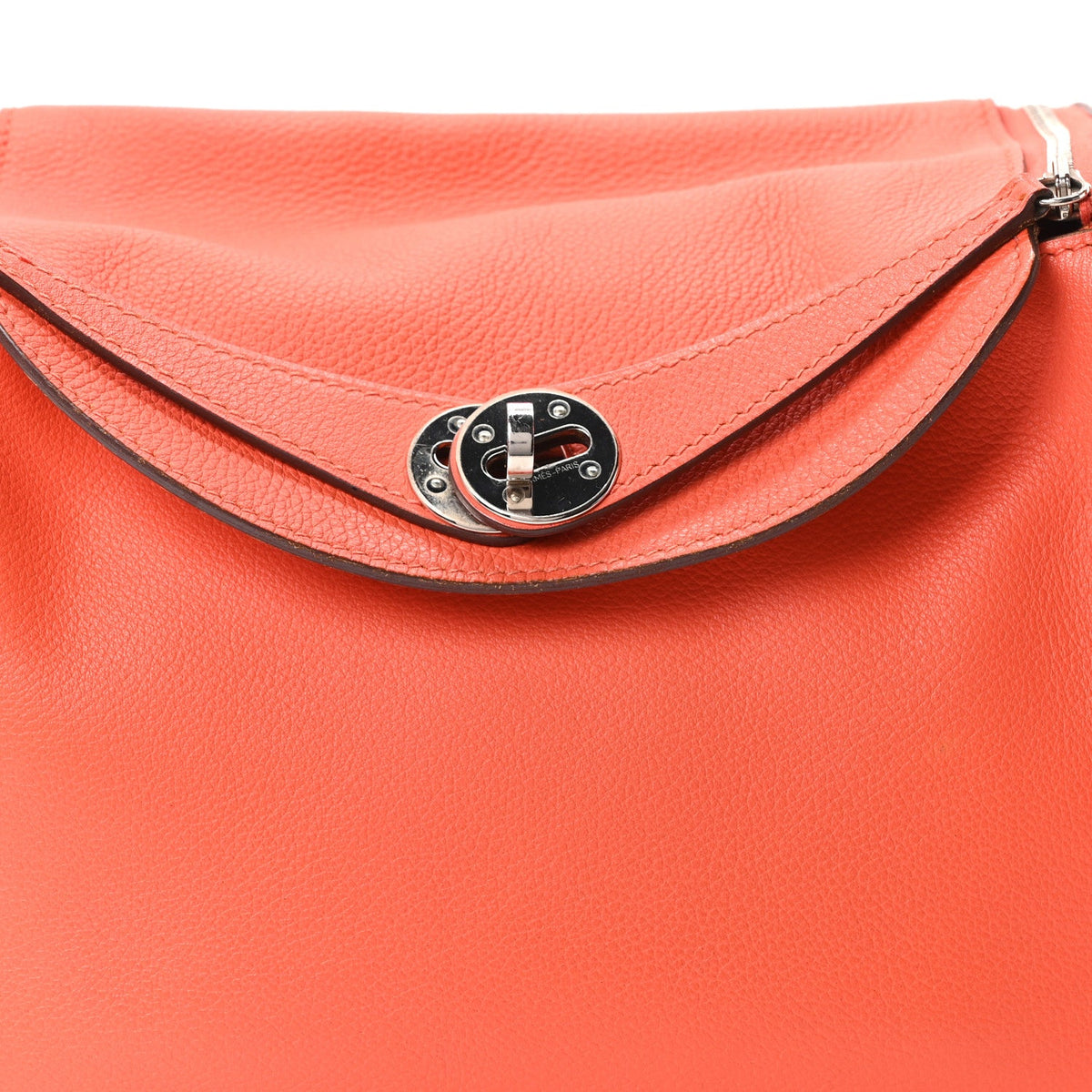 エルメス リンディ 26 Orange Poppy スイフト シルバー金具 HERMES LINDY 26 ORANGE POPPY SWIFT SILVER HARDWARE