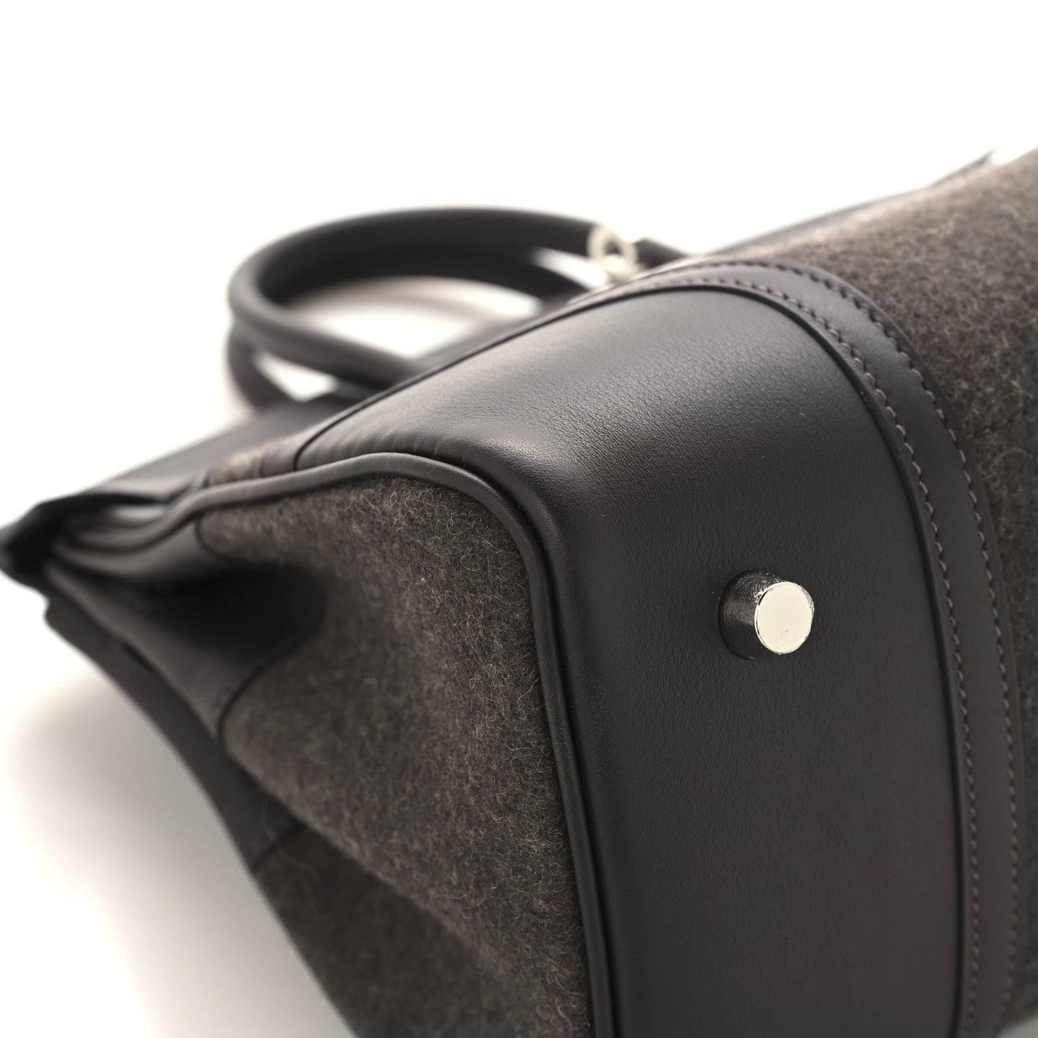 エルメス バーキン 25 限定品 ゴーチーム Ebene フェルト / スイフト シルバー金具 HERMES BIRKIN 25 GO TEAM EBENE FEUTRE / SWIFT SILVER HARDWARE