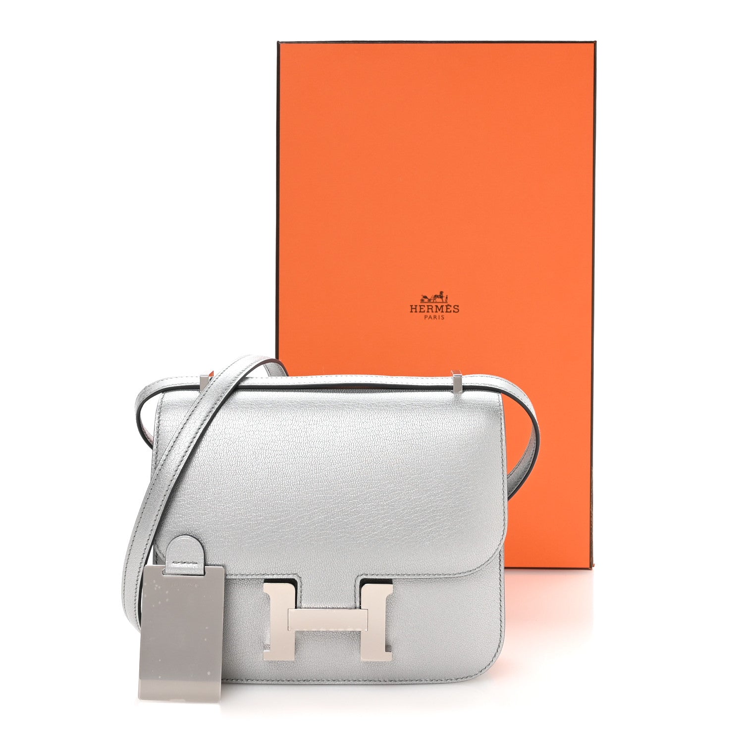 エルメス ミロワール ミニコンスタンス 18 Argent シェーブル シルバー金具 HERMES MINI CONSTANCE 18 ARGENT CHEVRE SILVER HARDWARE