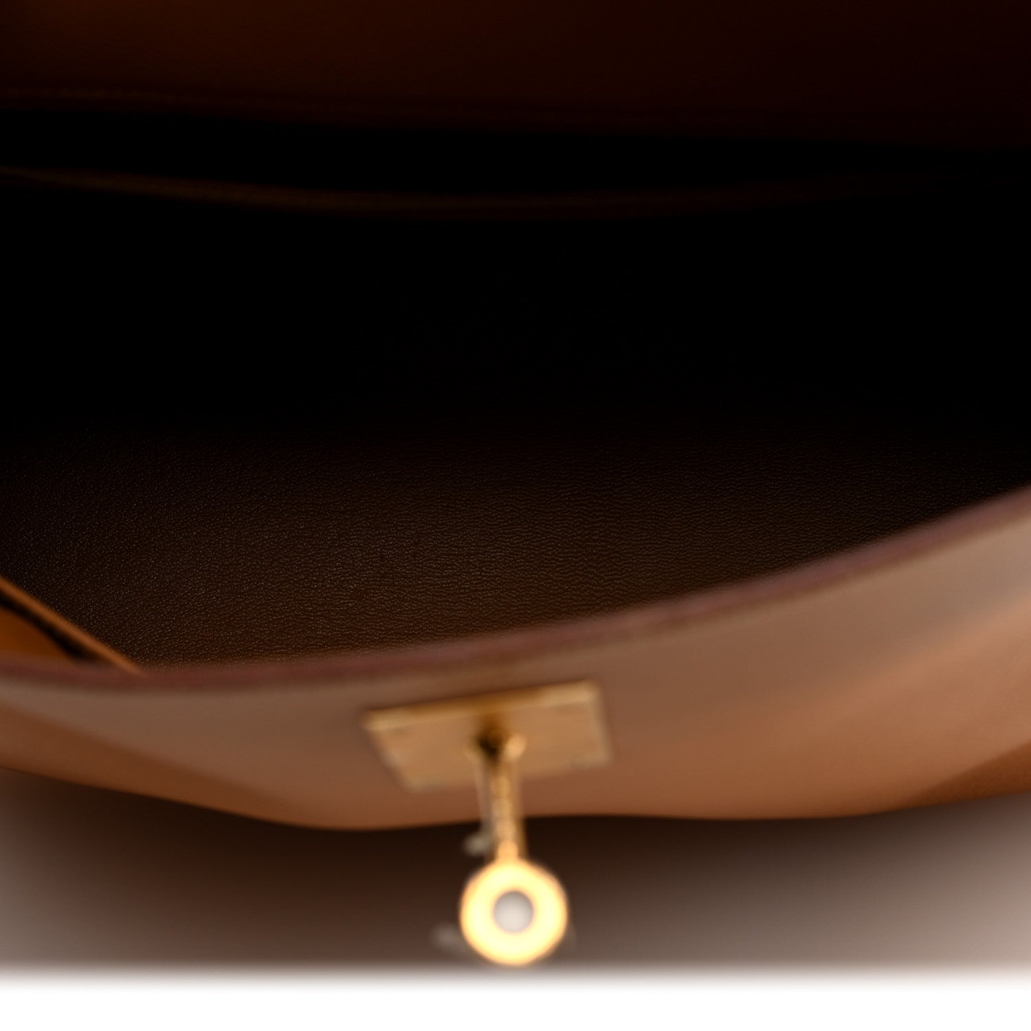 HERMES KELLY 32 RETOURNE GOLD COURCHEVEL GOLD HARDWARE