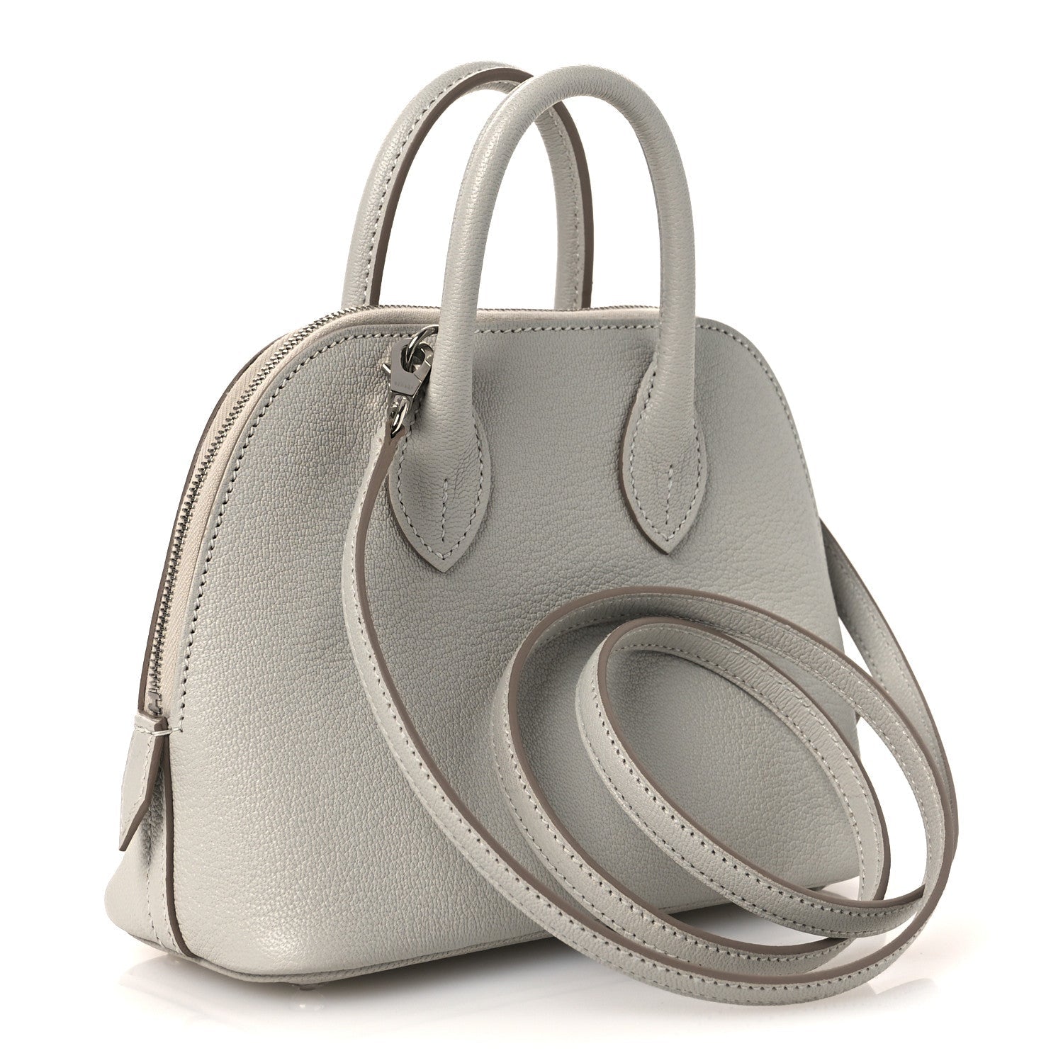 エルメス ミニ ボリード 1923 Gris Perle シェーブルミゾール ローズゴールド金具 HERMES MINI BOLIDE 1923 GRIS PERLE CHEVRE MYSORE ROSE GOLD HARDWARE