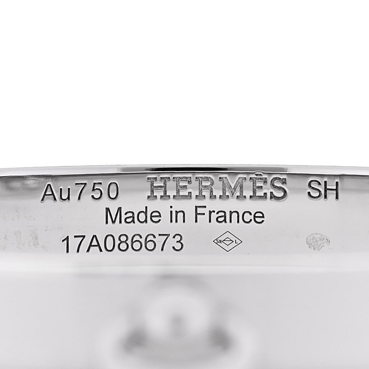 エルメス コリエドシアン ブレスレット 18K ホワイトゴールド HERMES COLLIER DE CHIEN BRACELET 18K WHITE GOLD