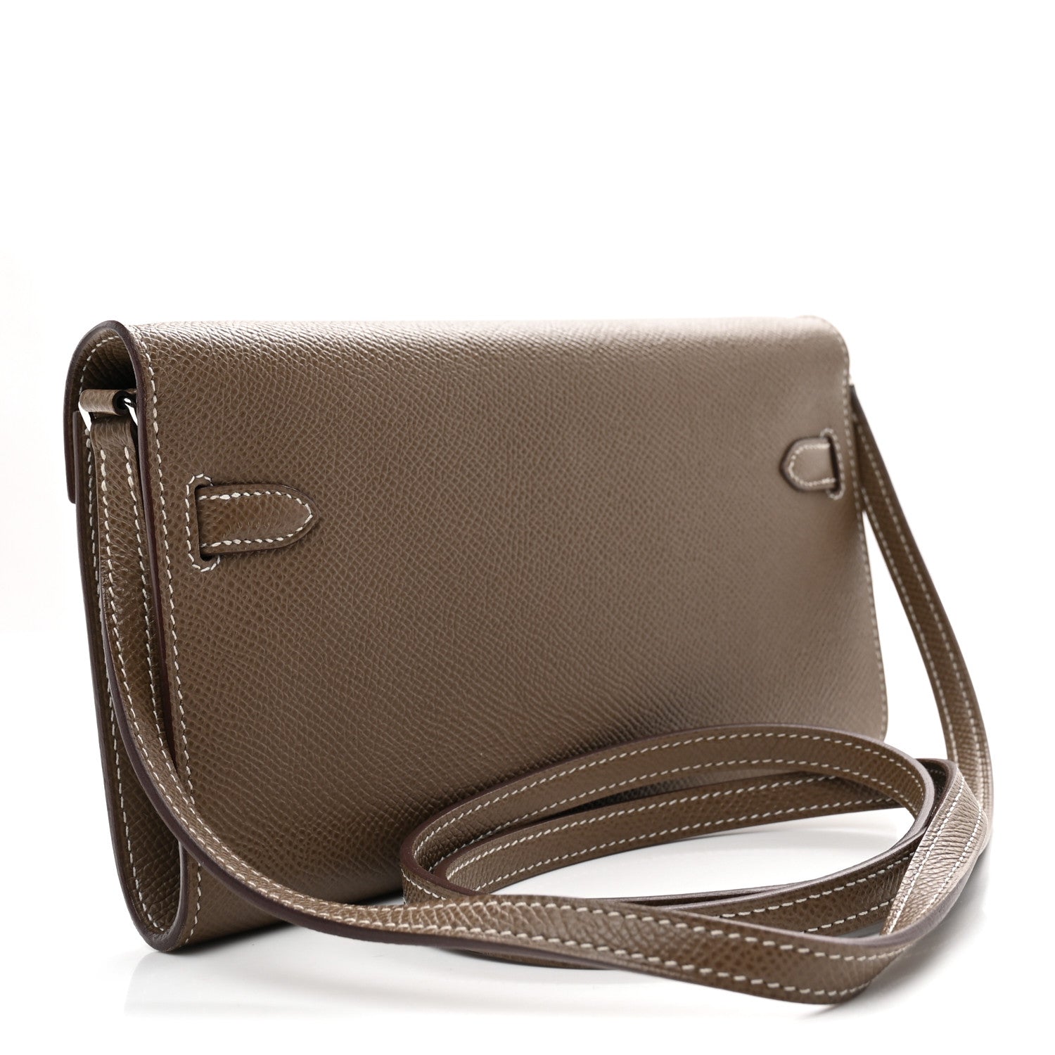 エルメス ケリートゥーゴー 長財布 Etoupe エプソン シルバー金具 HERMES KELLY TO GO WALLET ETOUPE EPSOM SILVER HARDWARE
