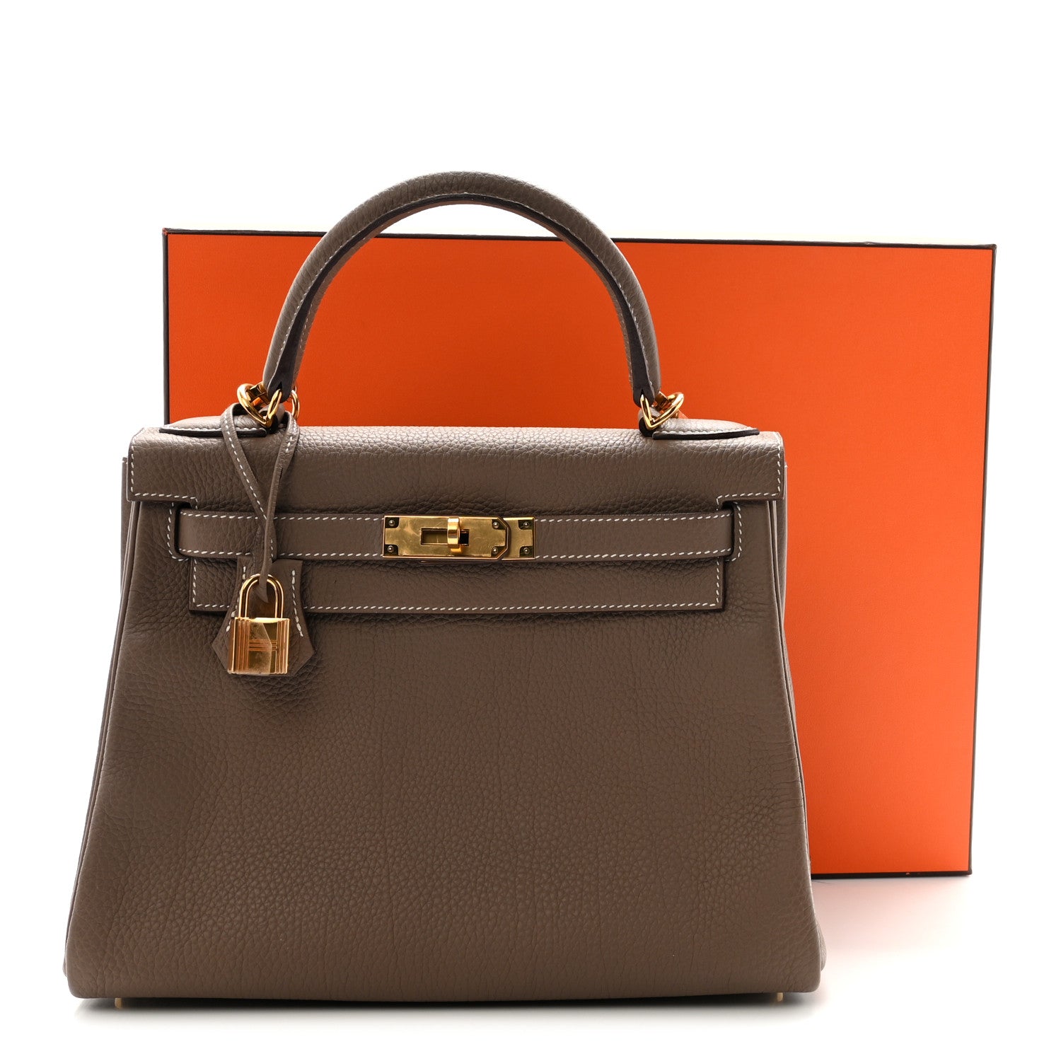 エルメス ケリー 28 内縫い Etoupe トゴ ゴールド金具 HERMES KELLY 28 RETOURNE ETOUPE TOGO GOLD HARDWARE