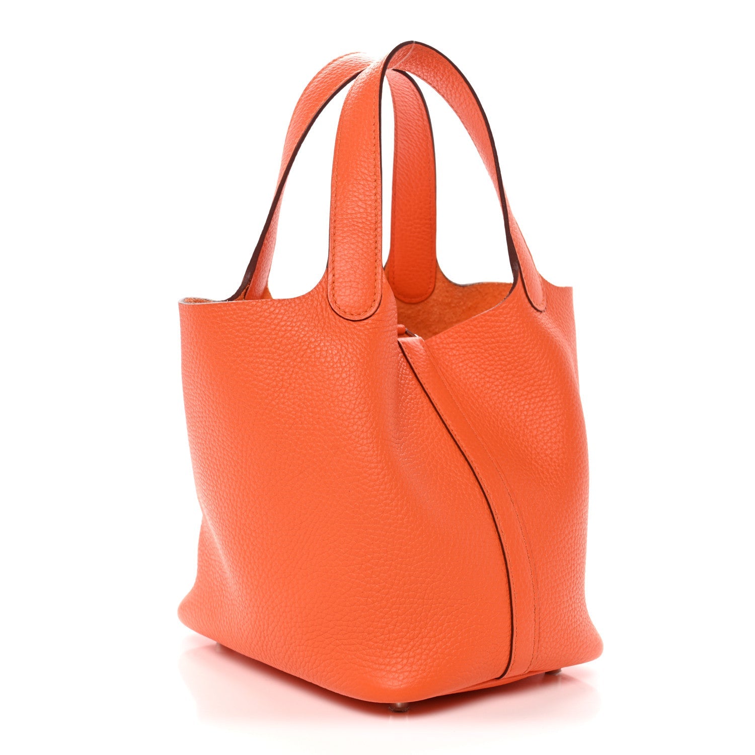 エルメス ピコタンロック PM 18 Orange トリヨンクレマンス シルバー金具 HERMES PICOTIN LOCK PM 18 ORANGE TAURILLON CLEMENCE SILVER HARDWARE