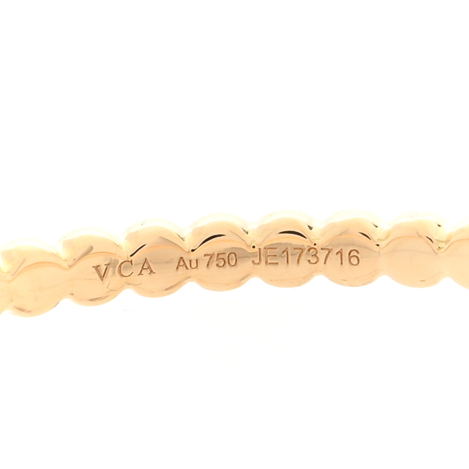 Van Cleef & Arpels 18K Yellow Gold Small Perlée Hoop Earrings