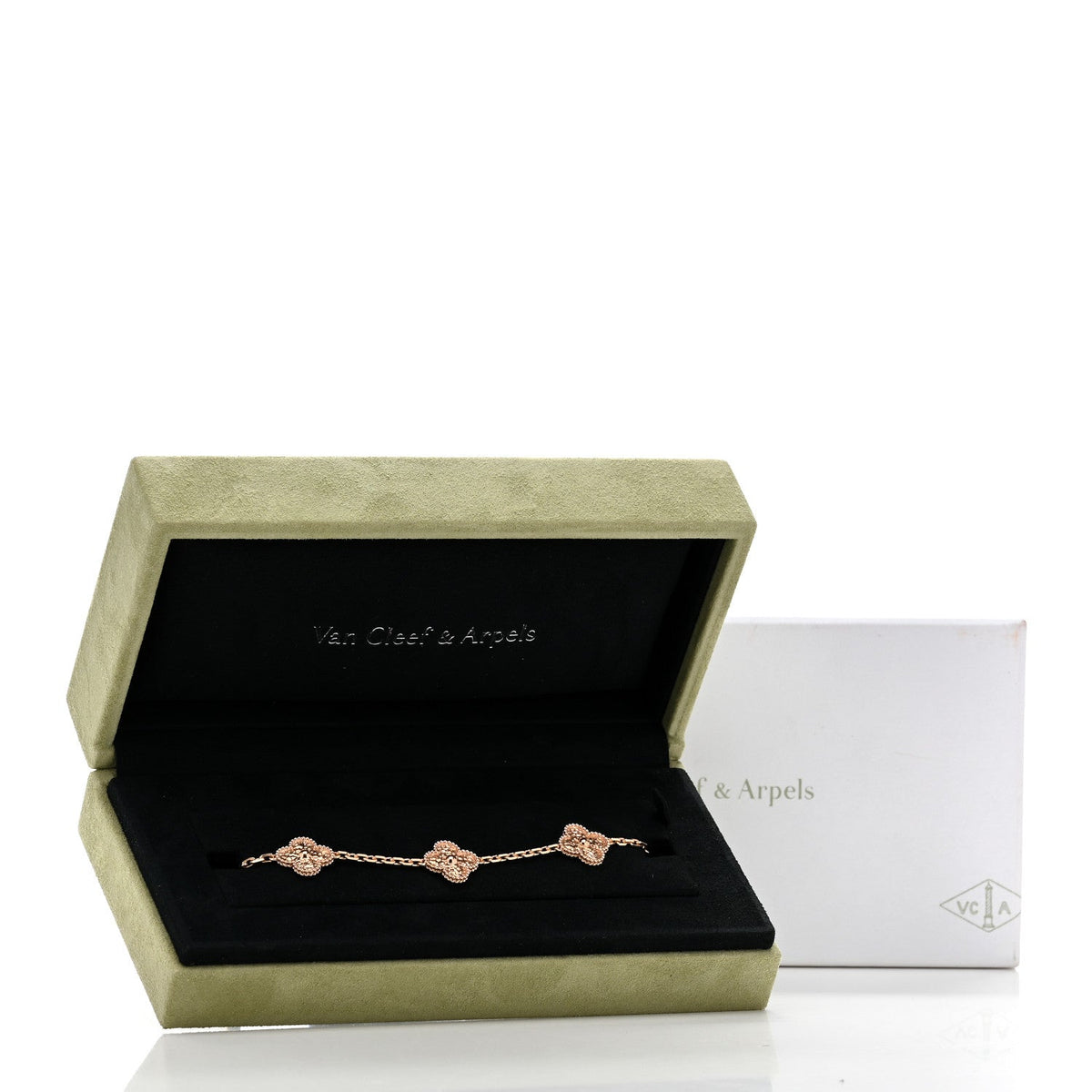 ヴァンクリーフ＆アーペル ヴィンテージアルハンブラ 5モチーフ ブレスレット 18K ローズゴールド VAN CLEEF & ARPELS VINTAGE ALHAMBRA 5 MOTIFS BRACELET 18K ROSE GOLD