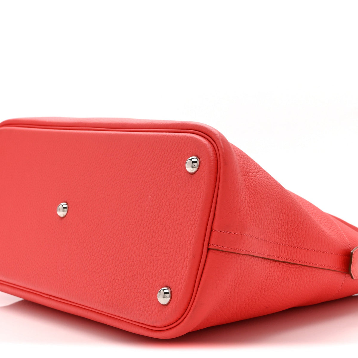 Hermès Bolide 35 Rouge Pivoine Taurillon Clemence Silver Hardware