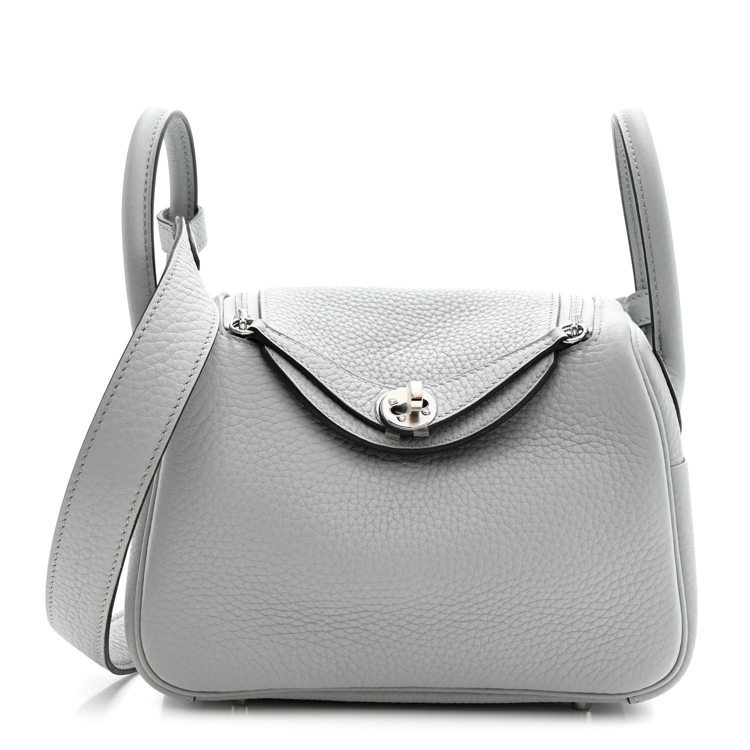 エルメス リンディ 20 Bleu Pale トリヨンクレマンス シルバー金具 HERMES LINDY 20 BLEU PALE TAURILLON CLEMENCE SILVER HARDWARE