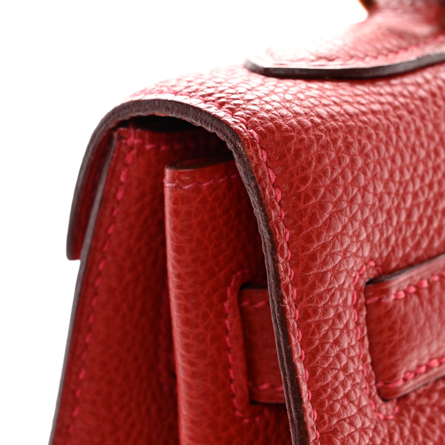 HERMES KELLY 32 SELLIER ROUGE VIF TOGO GOLD HARDWARE