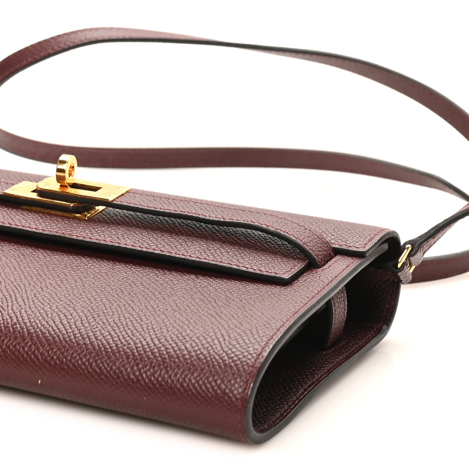 エルメス ケリートゥーゴー 長財布 To Go Rouge Sellier エプソン ゴールド金具 HERMES KELLY TO GO WALLET TO GO ROUGE SELLIER EPSOM GOLD HARDWARE