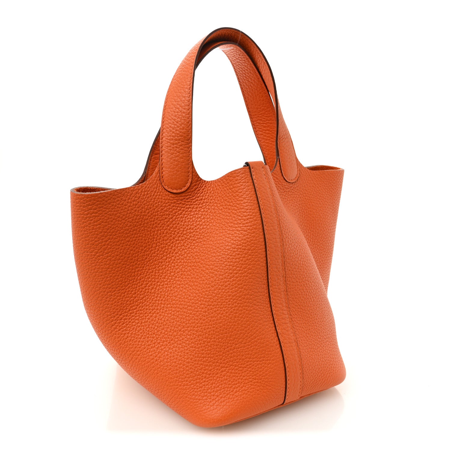 エルメス ピコタンロック PM 18 Orange トリヨンクレマンス シルバー