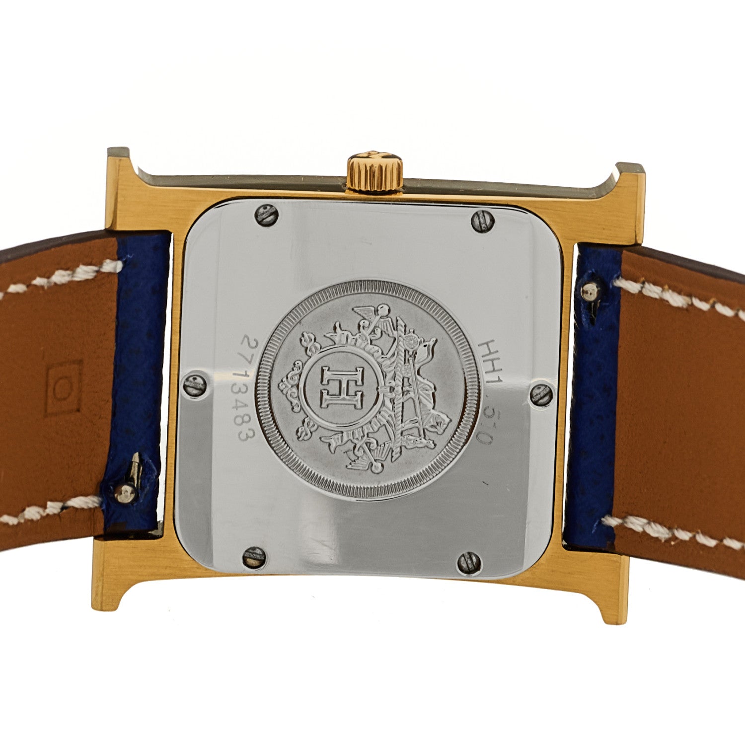 エルメス Hウォッチ 26mm ステンレス Bleu Electrique エプソン