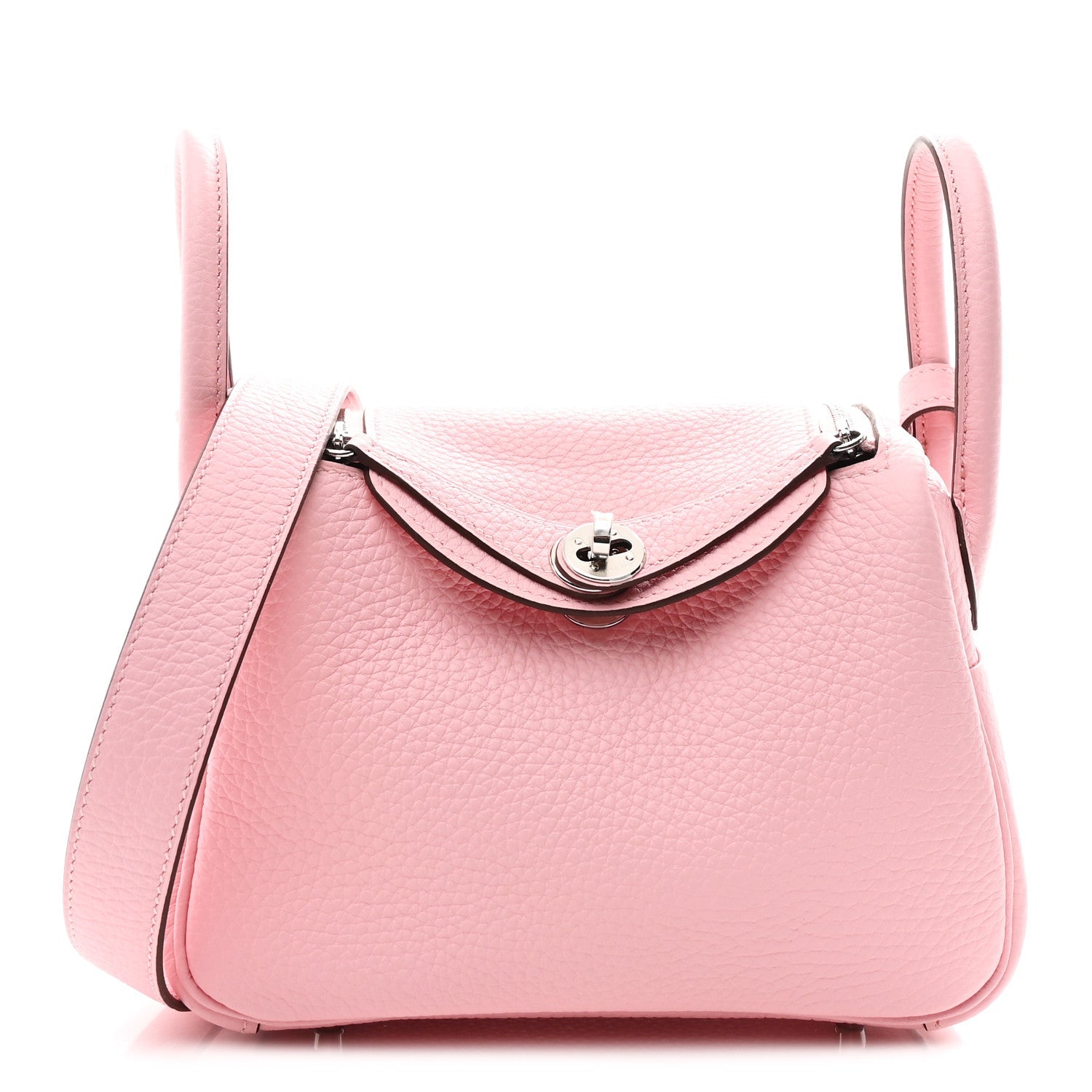 エルメス リンディ 20 ヴェルソ Rose Sakura Gris Perle Rose Sakura Gris Perle トリヨンクレマンス シルバー金具 HERMES LINDY 20 VERSO ROSE SAKURA GRIS PERLE ROSE SAKURA GRIS PERLE TAURILLON CLEMENCE SILVER HARDWARE