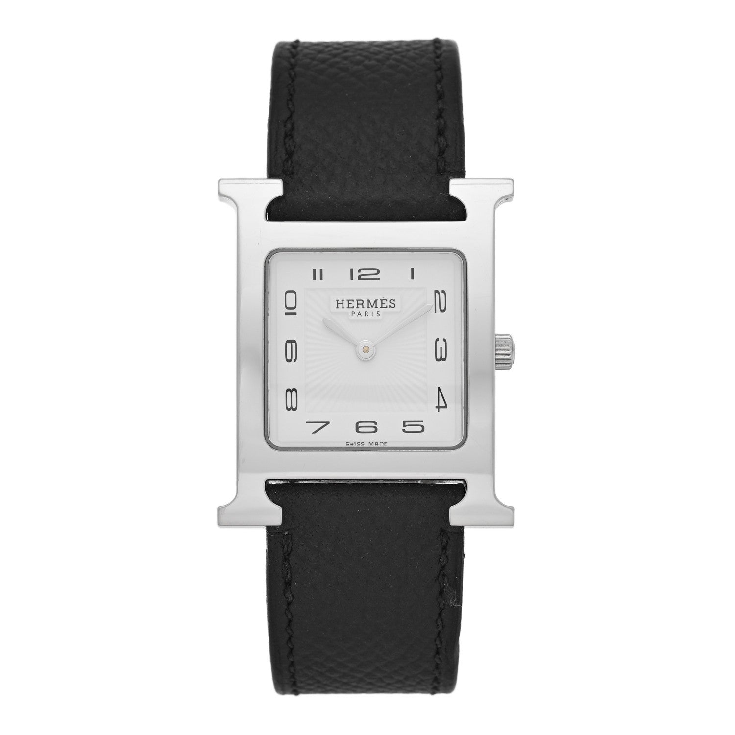 エルメス Hウォッチ 26mm ステンレス Noir エプソン