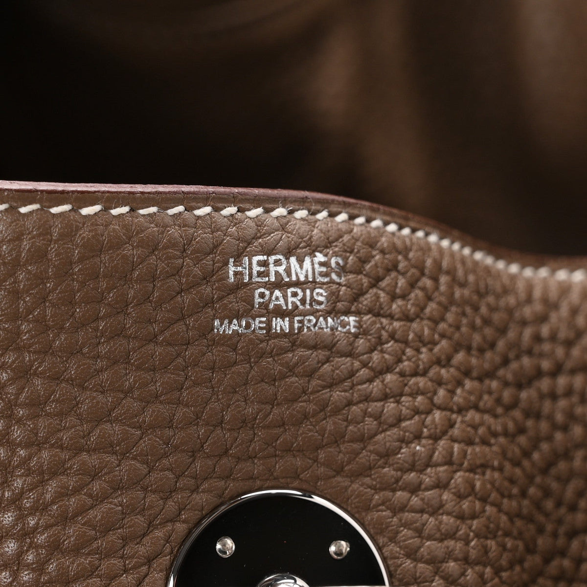 エルメス リンディ 34 Etoupe トリヨンクレマンス シルバー金具 HERMES LINDY 34 ETOUPE TAURILLON CLEMENCE SILVER HARDWARE