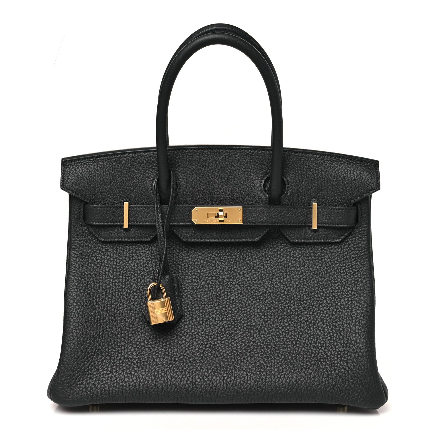 HERMES BIRKIN 30 BLACK TOGO GOLD HARDWARE