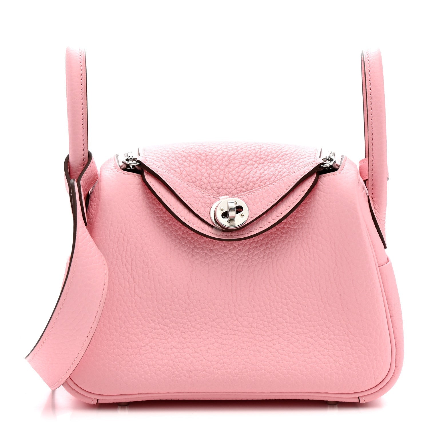 エルメス リンディ 20 ヴェルソ Rose Sakura Gris Perle トリヨンクレマンス シルバー金具 HERMES LINDY 20 VERSO ROSE SAKURA GRIS PERLE TAURILLON CLEMENCE SILVER HARDWARE