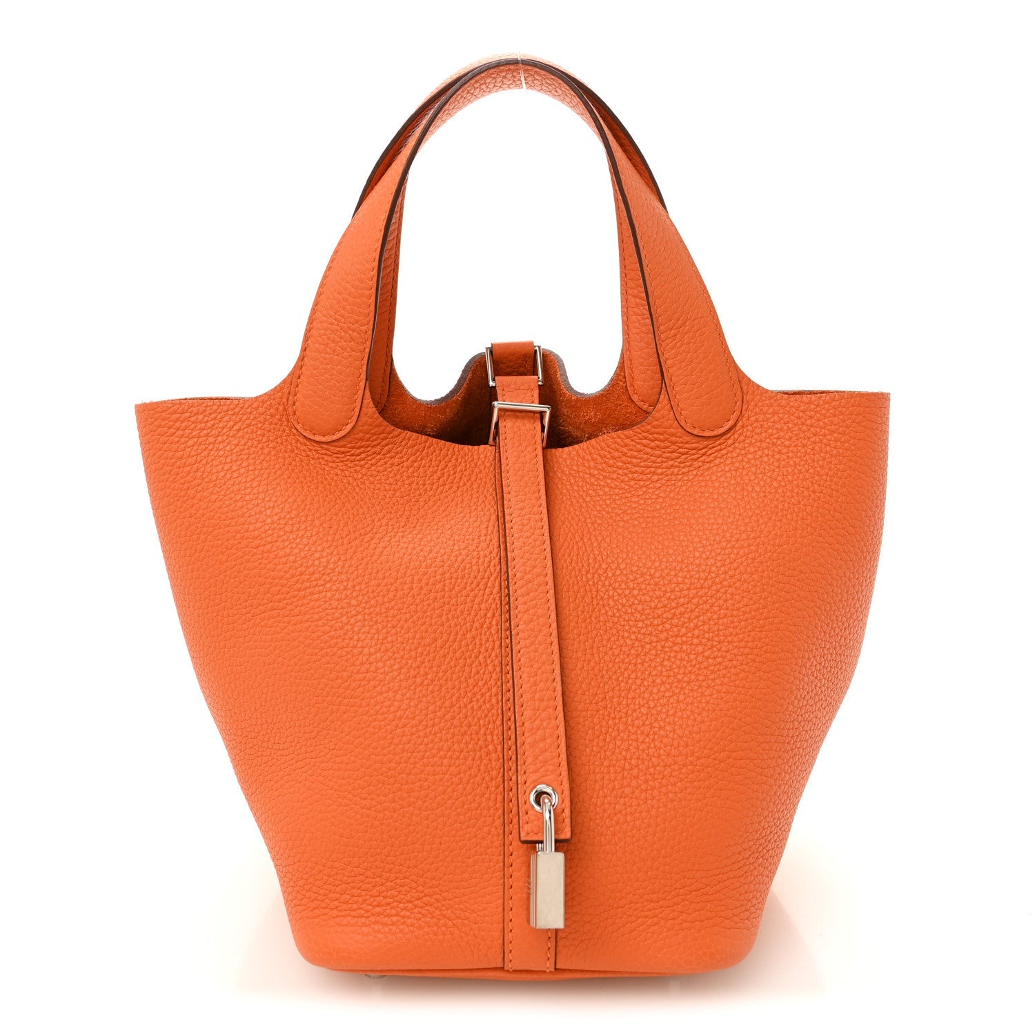 エルメス ピコタンロック PM 18 Orange トリヨンクレマンス シルバー