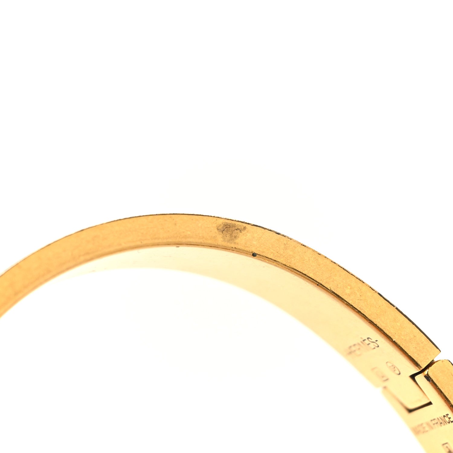 Hermès Enamel Narrow Click Crack H Bracelet PM Aqua