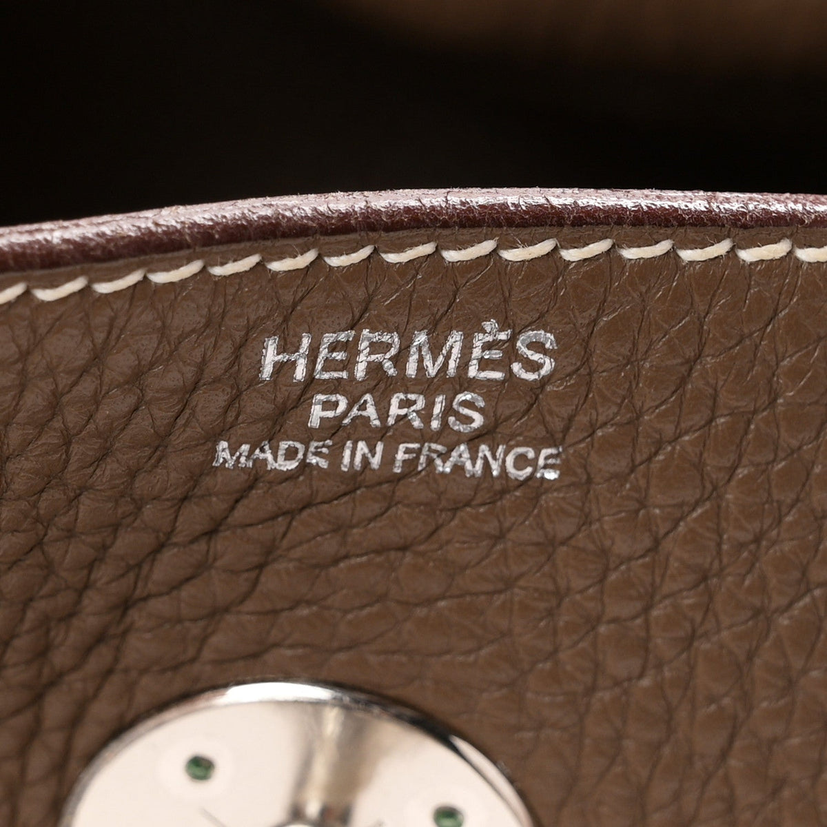 エルメス リンディ 30 Etoupe トリヨンクレマンス シルバー金具 HERMES LINDY 30 ETOUPE TAURILLON CLEMENCE SILVER HARDWARE