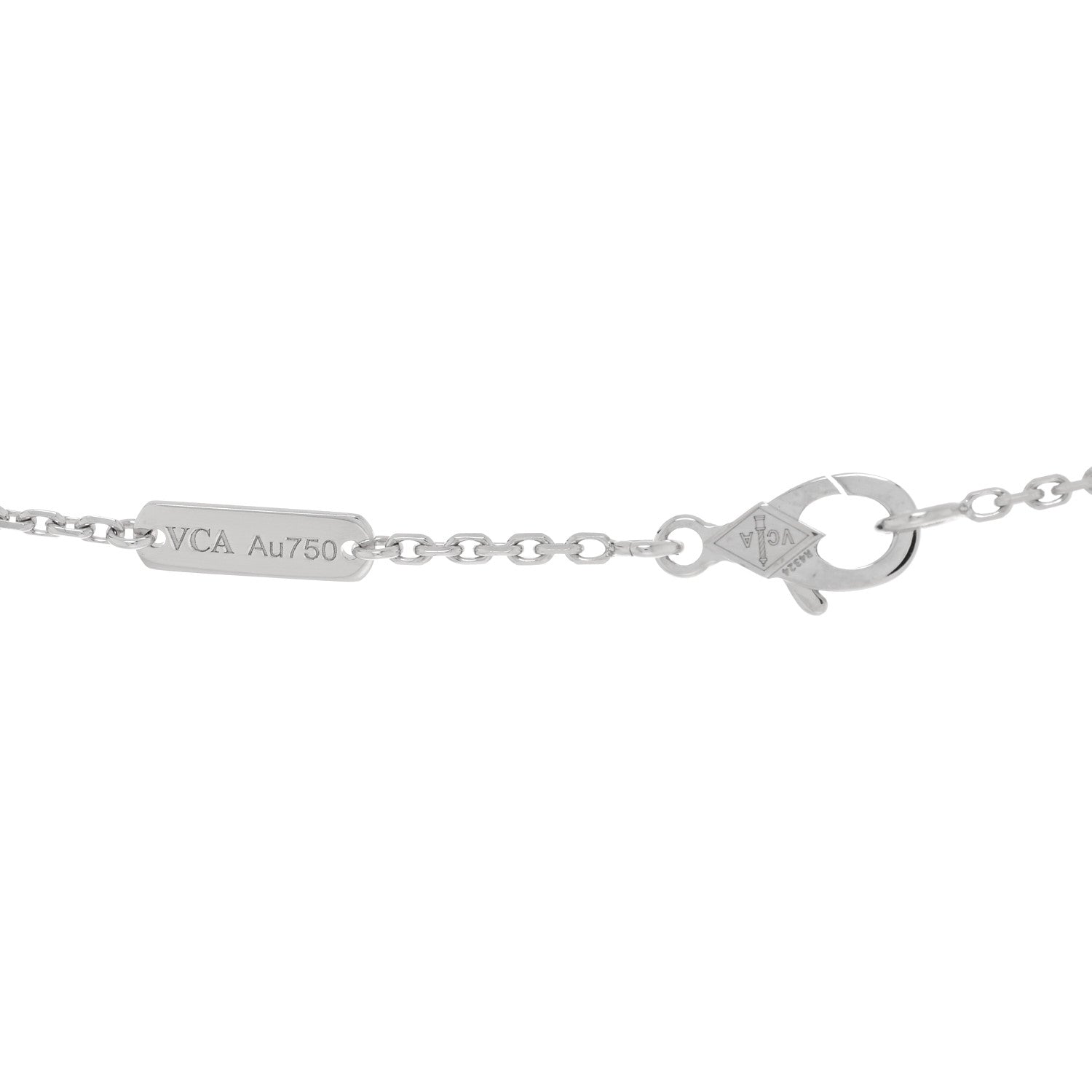 ヴァンクリーフ＆アーペル ヴィンテージアルハンブラ ペンダントネックレス ダイヤモンド 18K ホワイトゴールド VAN CLEEF & ARPELS VINTAGE ALHAMBRA PENDANT NECKLACE DIAMOND 18K WHITE GOLD