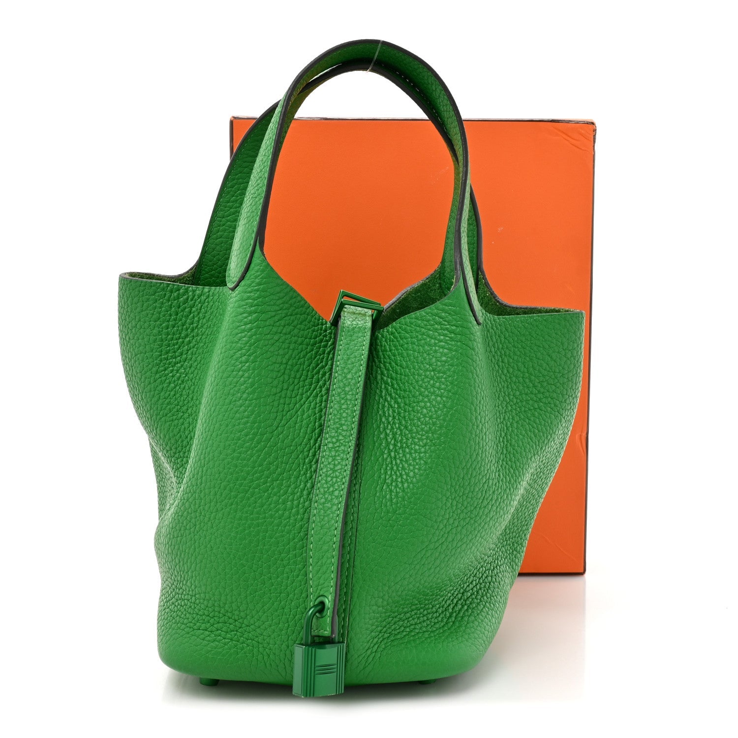 エルメス ピコタンロック PM 18 Bambou トリヨンクレマンス マットグリーン金具 HERMES PICOTIN LOCK PM 18 BAMBOU TAURILLON CLEMENCE