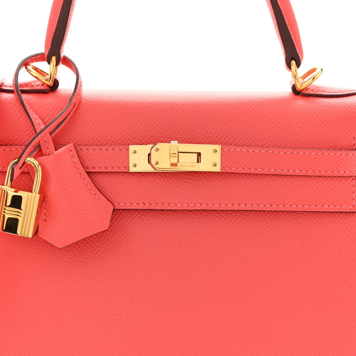 エルメス ケリー 25 外縫い Rose Jaipur エプソン ゴールド金具 HERMES KELLY 25 SELLIER ROSE JAIPUR EPSOM GOLD HARDWARE