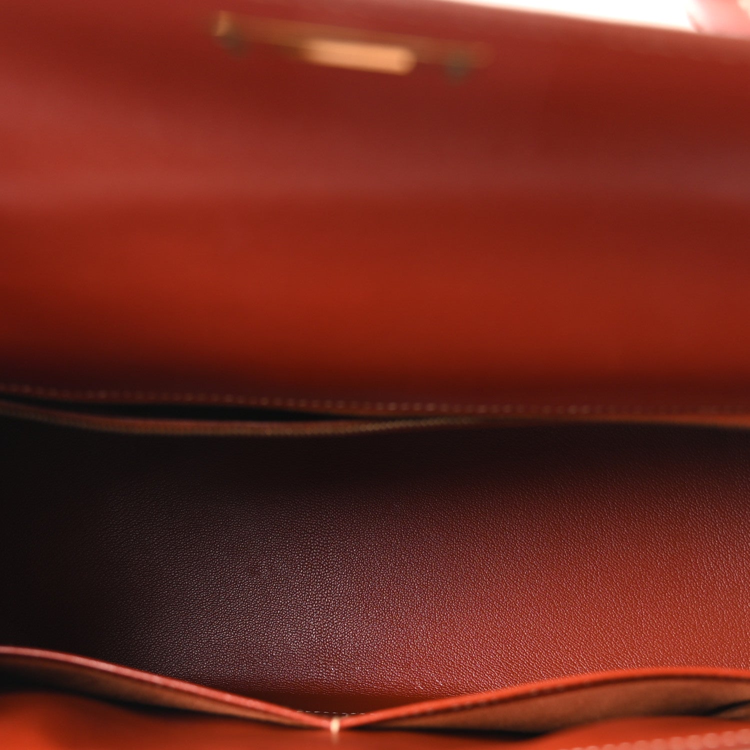 エルメス ケリー32 外縫い Brique ボックス ゴールド金具 HERMES KELLY32 SELLIER BRIQUE BOX GOLD HARDWARE