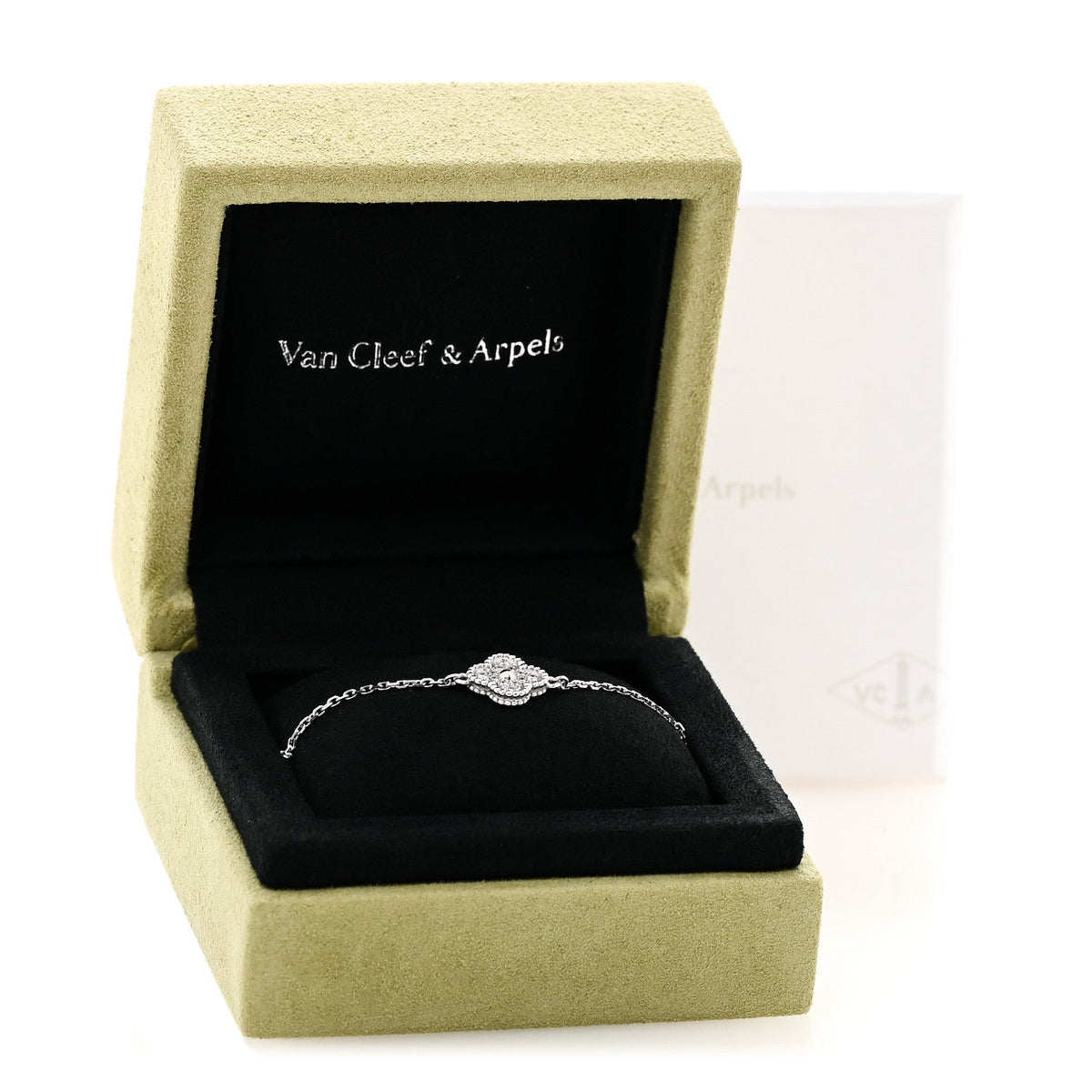 ヴァンクリーフ＆アーペル スウィートアルハンブラ ブレスレット ダイヤモンド 18K ホワイトゴールド VAN CLEEF & ARPELS SWEET ALHAMBRA BRACELET DIAMOND 18K WHITE GOLD