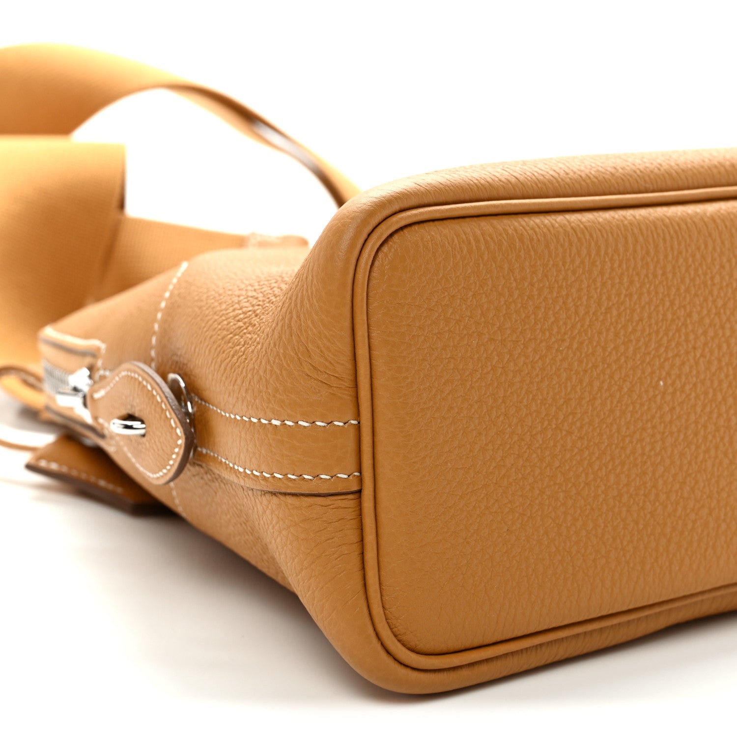 Hermès Bolide Messenger Naturel Sable Togo Silver Hardware