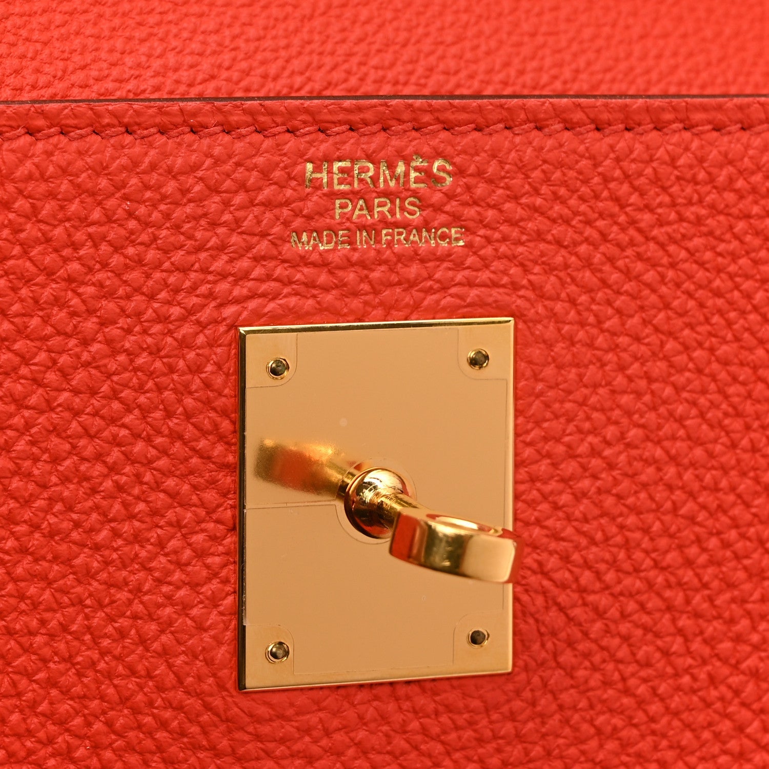 エルメス ケリー32 内縫い Capucine トゴ ゴールド金具 HERMES KELLY32 RETOURNE CAPUCINE TOGO GOLD HARDWARE