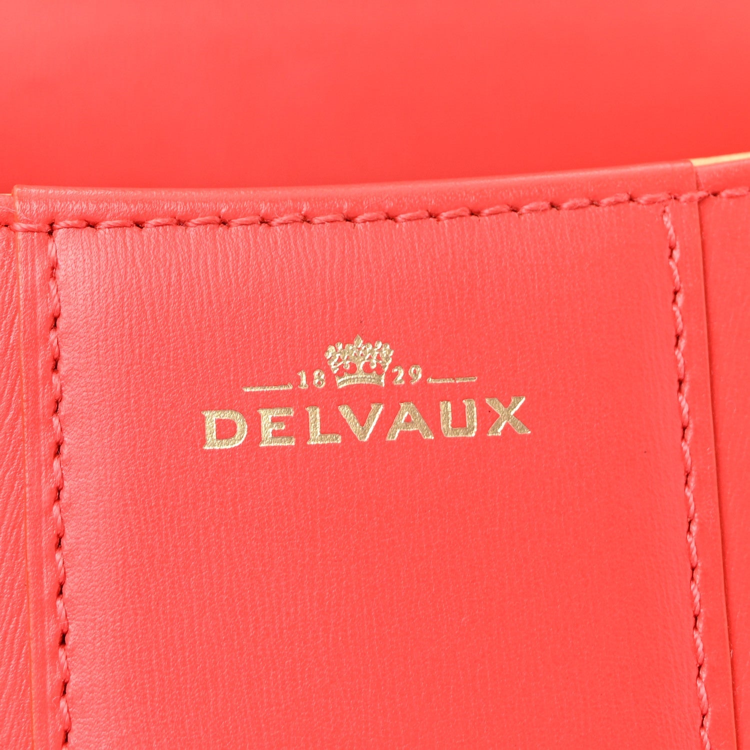 デルヴォー サーピケ ミニ ショルダー  バッグ Coral ボックスカーフスキン ゴールド金具 DELVAUX TEMPETE BRILLANT MINI SHOULDER BAG CORAL BOX CALFSKIN GOLD HARDWARE