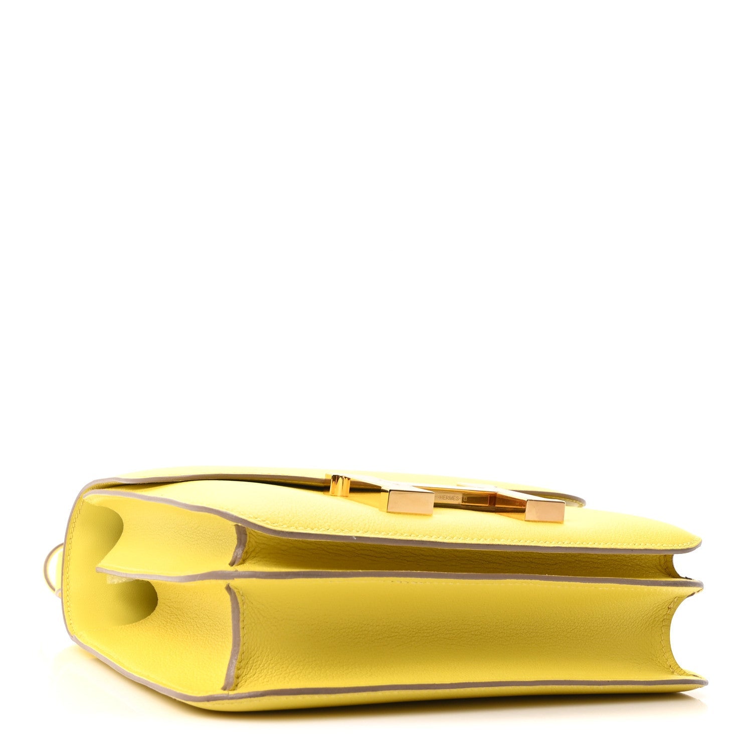エルメス コンスタンス 24 Lime エバーカラー ゴールド金具 HERMES CONSTANCE 24 LIME EVERCOLOR GOLD HARDWARE