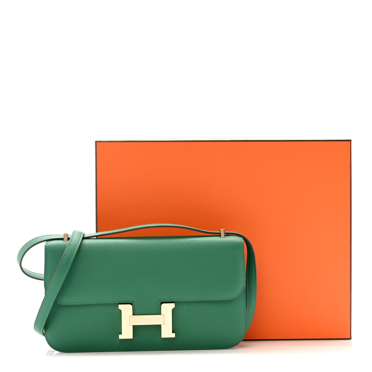 エルメス コンスタンス 25 エラン Vert Vertigo エプソン ゴールド金具 HERMES CONSTANCE 25 ELAN VERT VERTIGO EPSOM GOLD HARDWARE